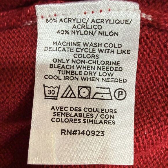 LOFT NWT Petite Luxe Knit Sweater Dark Red Size XSmall Petite - Picture 6 of 7